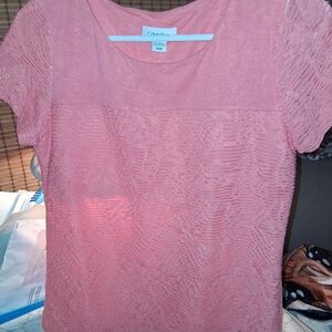 Calvin Klein Coral Lace Blouse